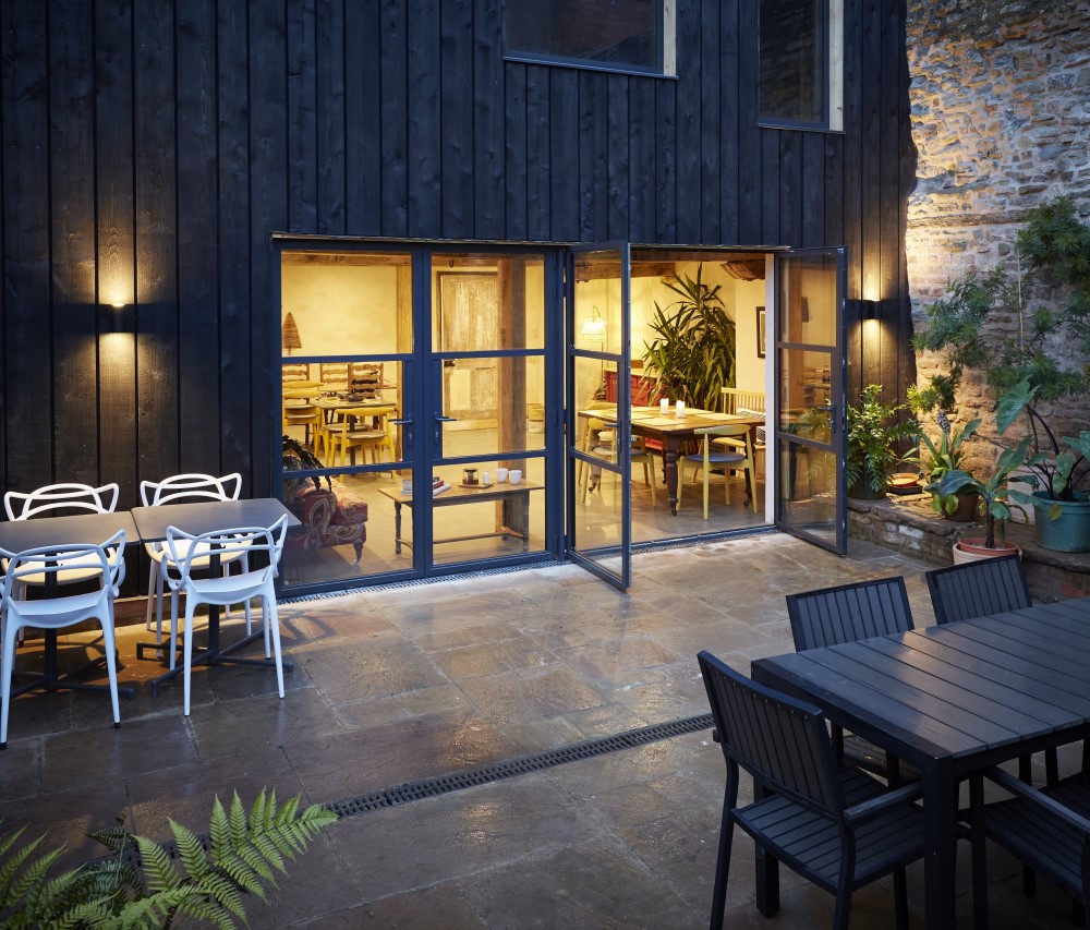 Outside seating in the garden